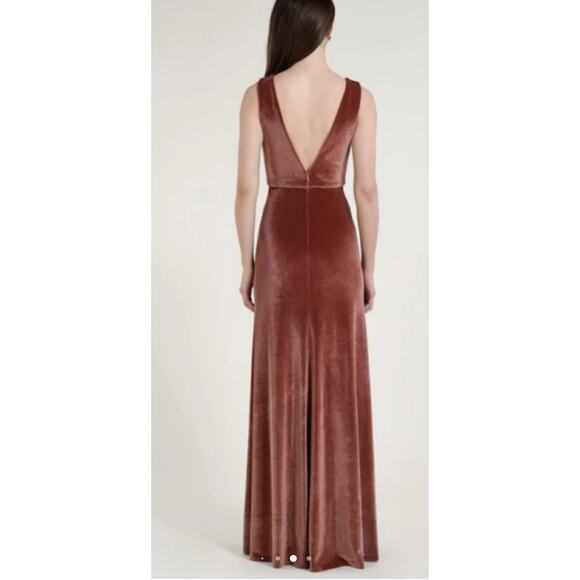 Jenny Yoo Anthropologie Plus 14 BHLDN Velvet Maxi Dress NWT - Picture 3 of 4
